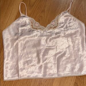 Vintage Light Pink Lingerie Camisole Top Myonne made in USA